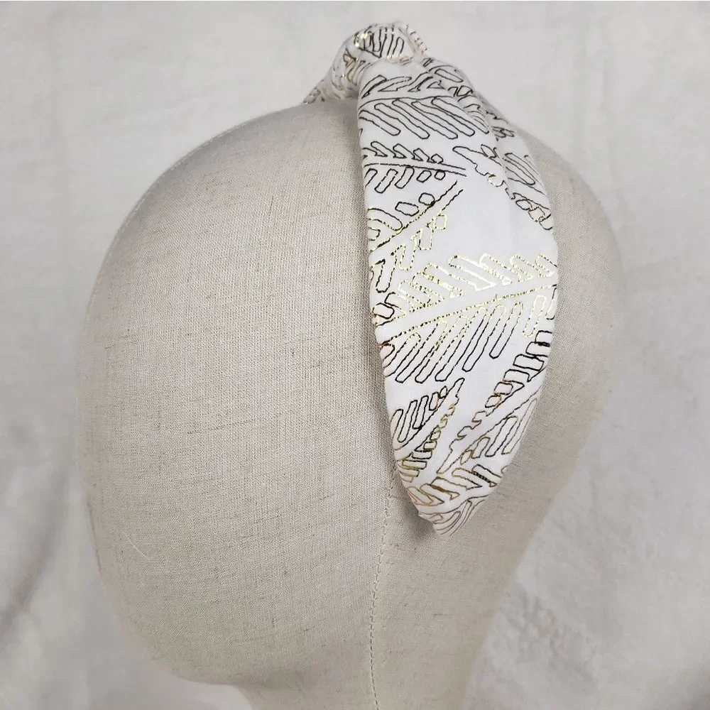 Metallic Tropical Top Knot Headband